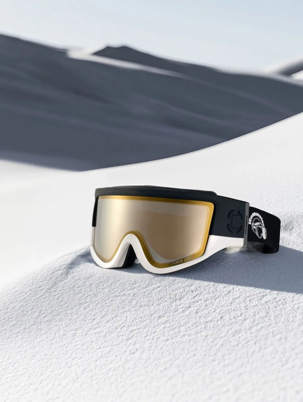 ski helmet with built in goggles